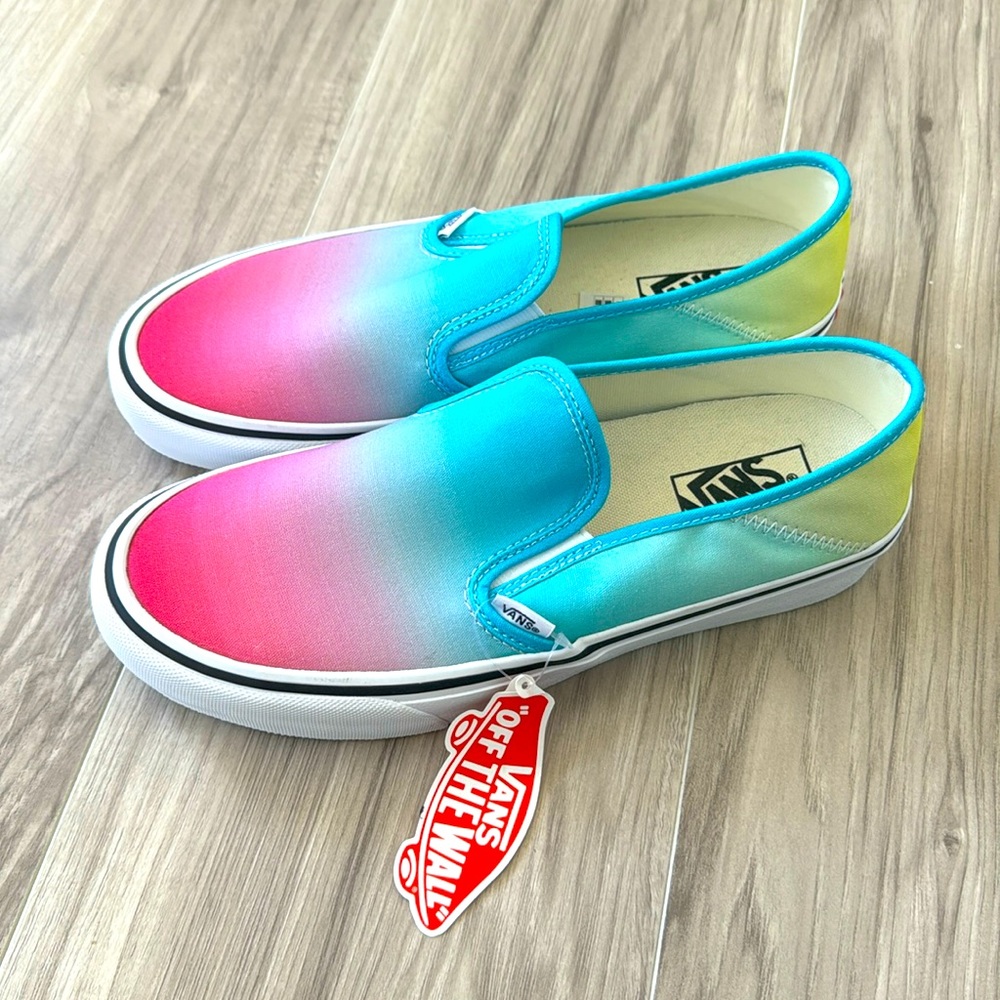 Vans- pink, blue and yellow